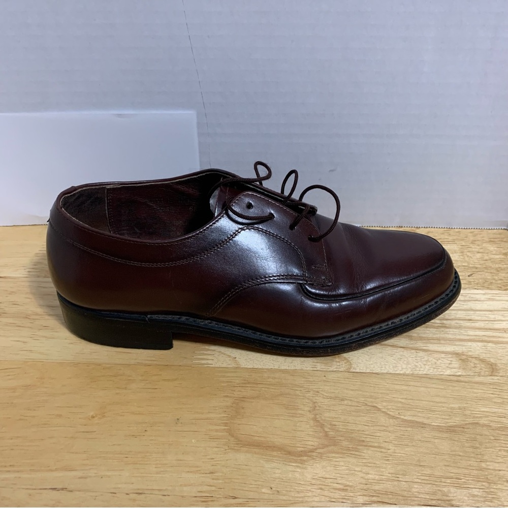 Sears  Men VTG‎ Leather Wingtip Shoes Size 7.5D Brown Comfort Arch Style 74635